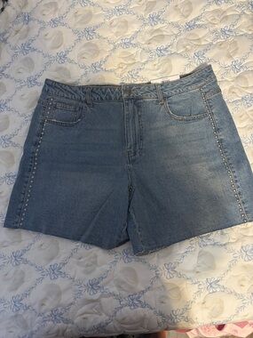 And Now This Studded denim Women's Shorts